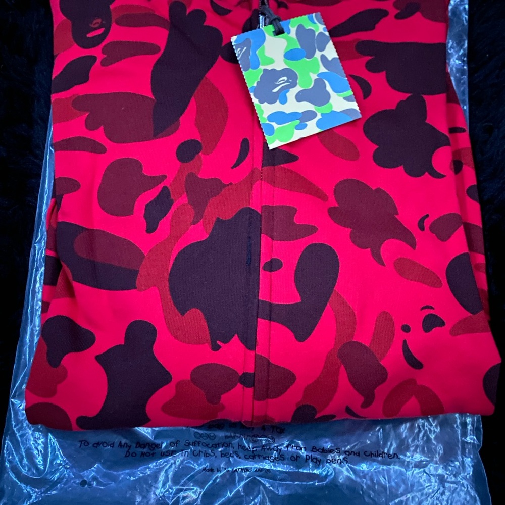 Bape Red Performance Jacket - Picture 3 of 4